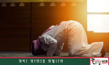 গোধূলির আলোয় ঢাকা বায়তুল মোকাররম জাতীয় মসজিদের দৃষ্টিনন্দন দৃশ্য।